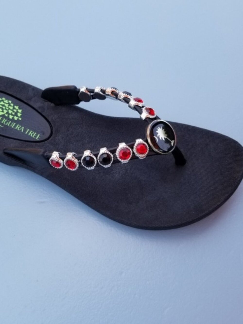 "Morgan" Beautiful Crystal Flip Flops Sandals SUPER COMFY Sizes 6,7, 8, 9 & 10